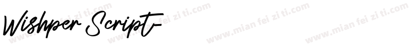 Wishper Script字体转换